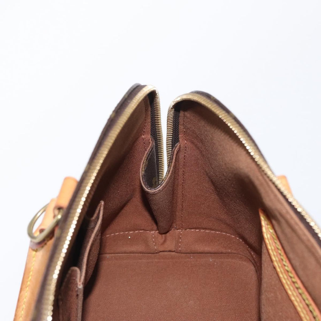 Louis Vuitton Alma Handbag Monogram Canvas Brown Canvas Handbag