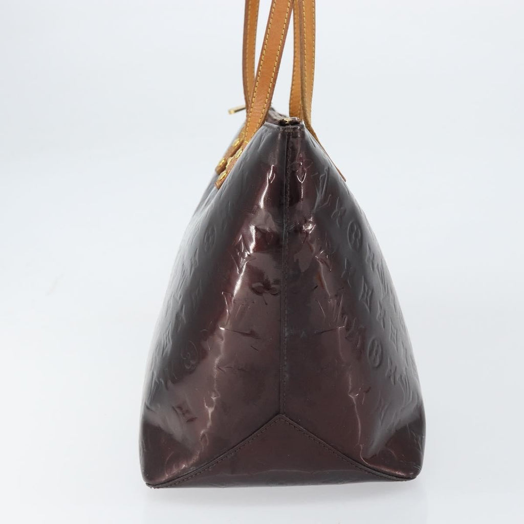 Louis Vuitton Bellevue Handbag Monogram Vernis Purple Patent_Leather Tote Bag