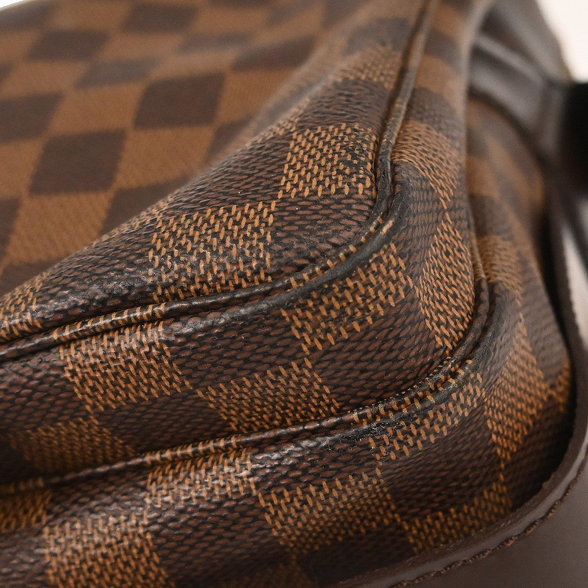 Louis Vuitton Naviglio Handbag Damier Brown Canvas Shoulder Bag
