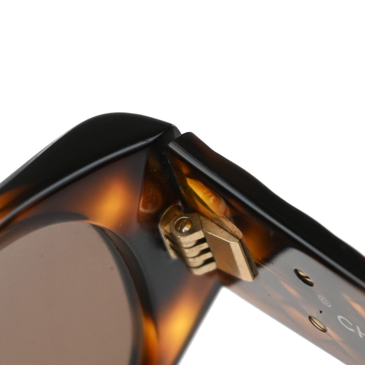 Chanel Cc Logo Matelasse Sunglasses Eye Wear Plastic Brown Plastic Sunglasse Accessory