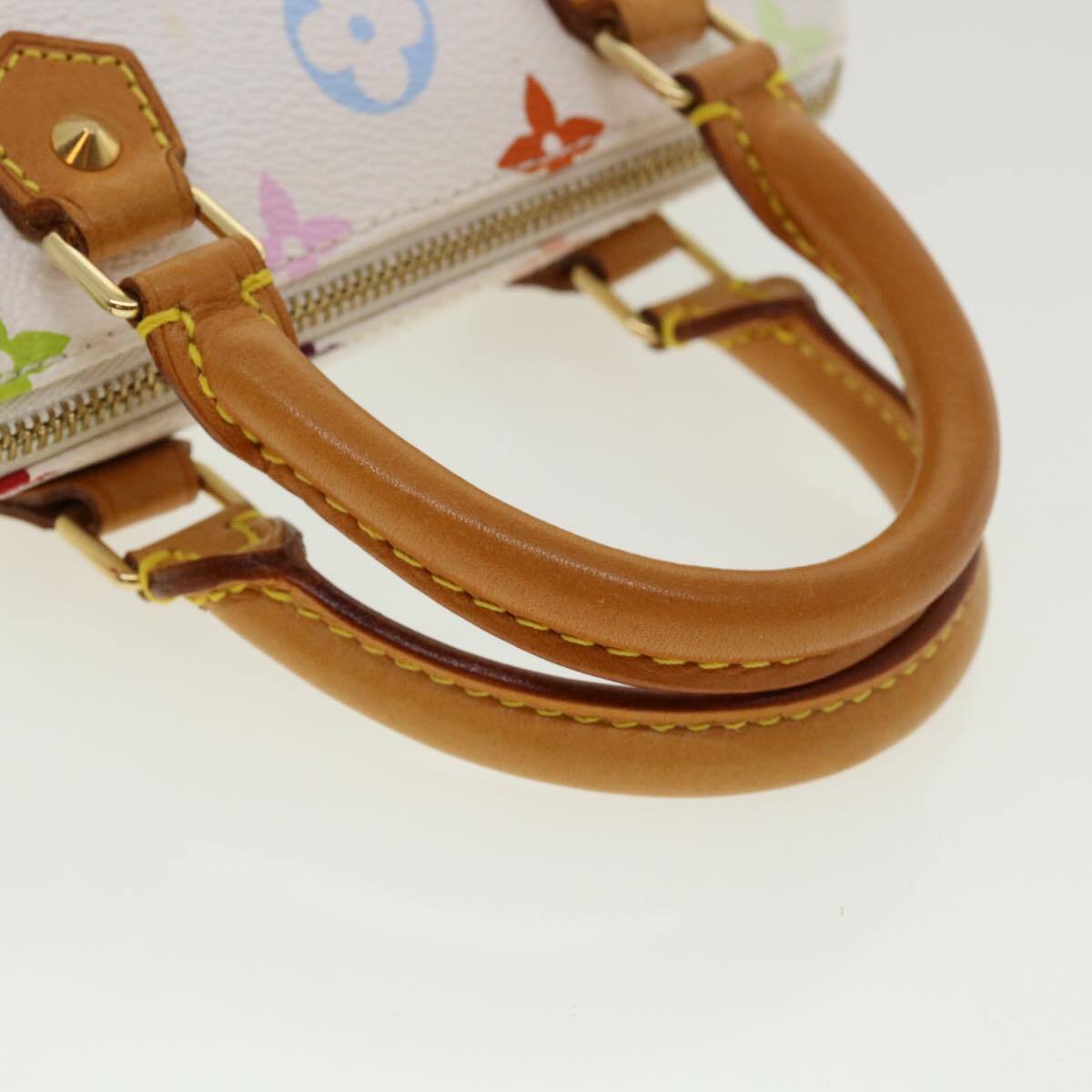 Louis Vuitton Speedy Mini Hl Handbag Monogram Multicolor White Canvas Bag