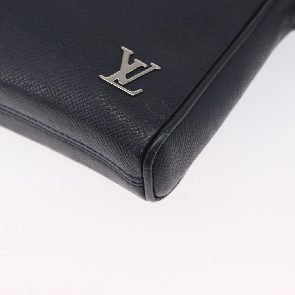 Louis Vuitton Alex Messenger Bag Taiga Leather Navy Leather Shoulder Bag