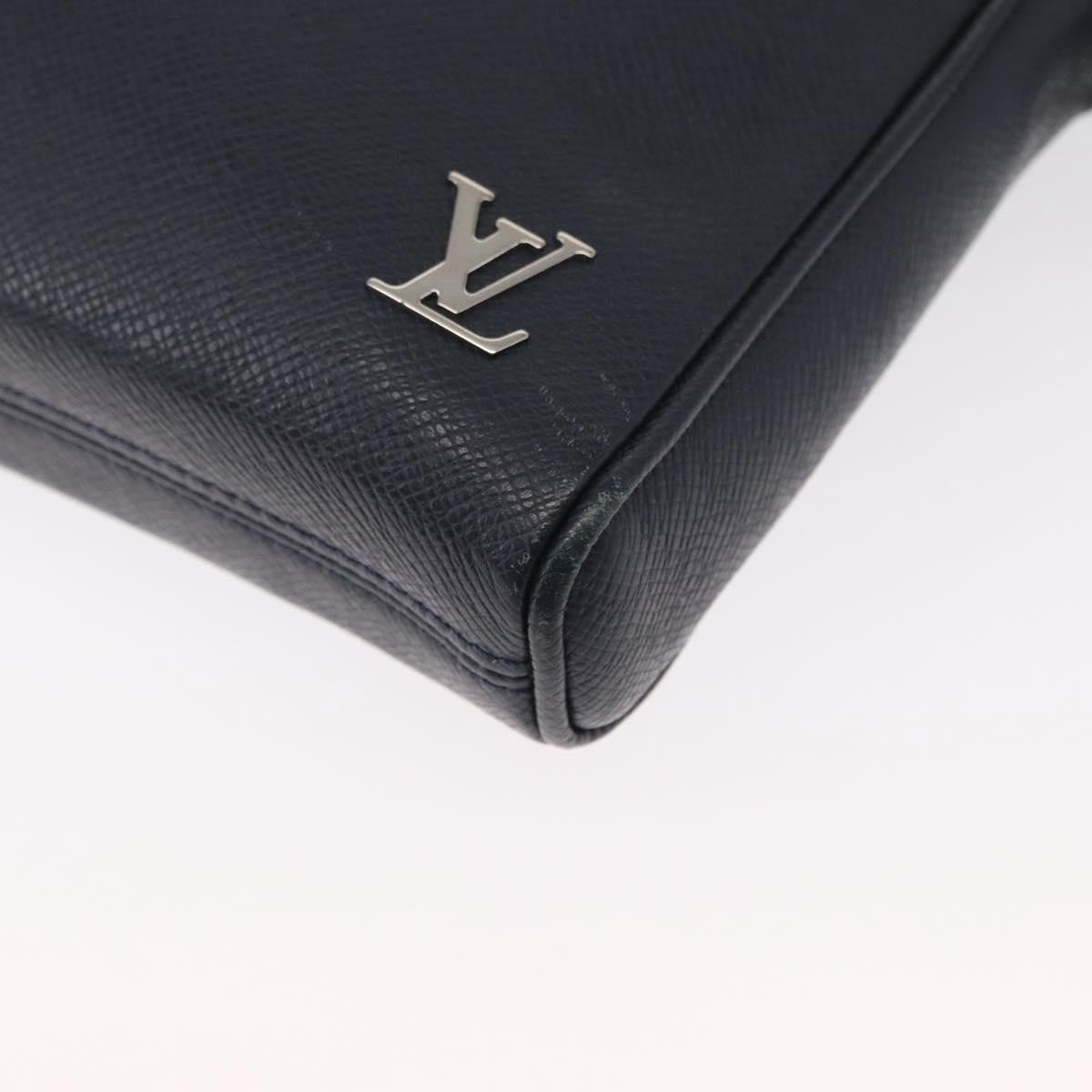 Louis Vuitton Alex Messenger Bag Taiga Leather Navy Leather Shoulder Bag
