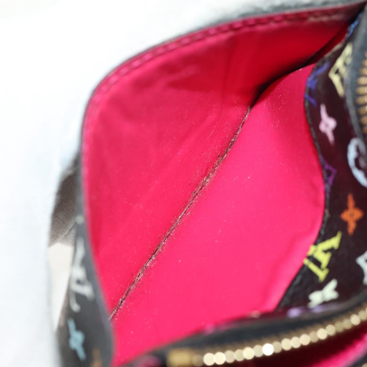 Louis Vuitton Pochette Clés Nm Monogram Multicolor Canvas Black Canvas Wallets Accessory
