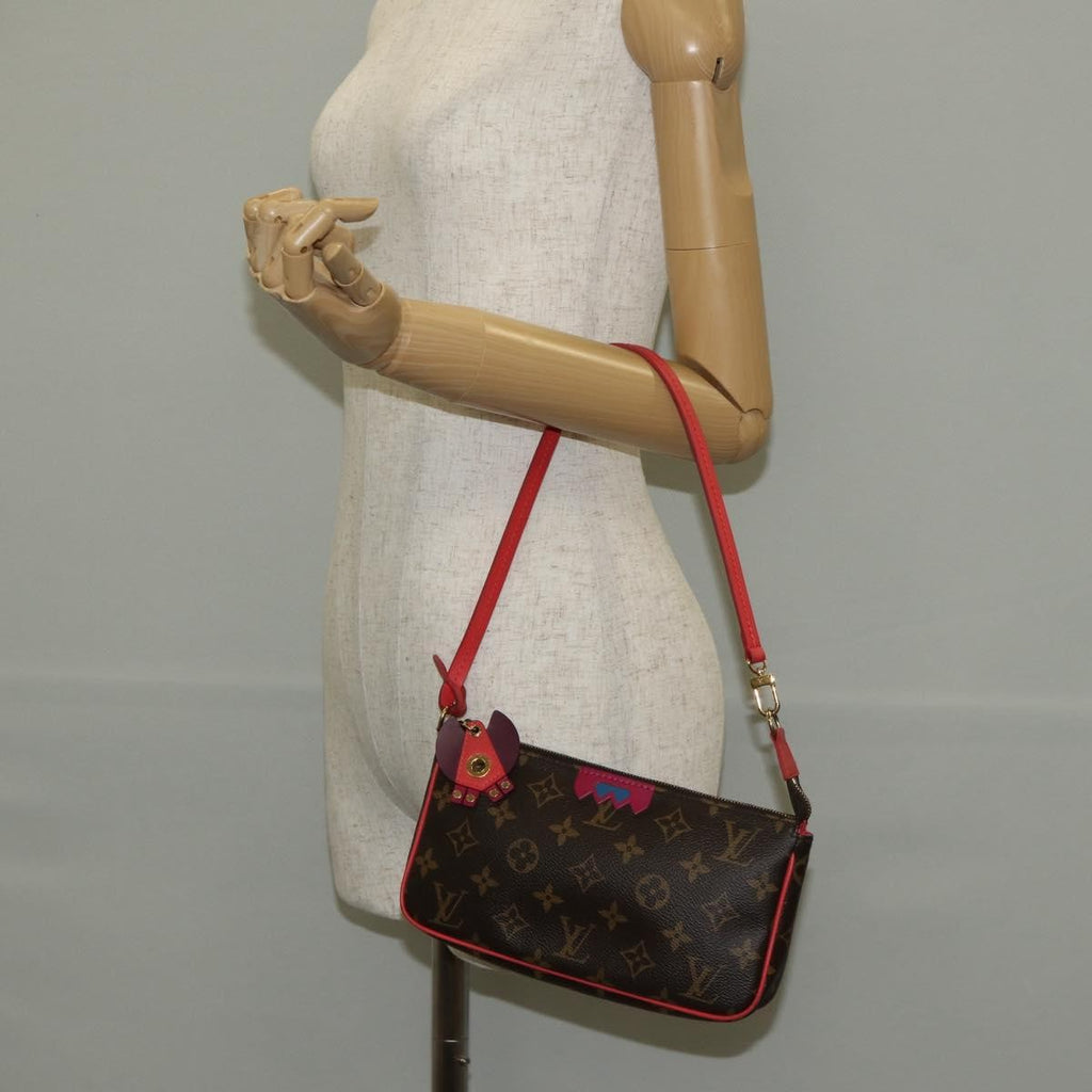 Louis Vuitton Pochette Accessoires Nm Limited Edition Totem Monogram Canvas Brown Canvas Clutche & Pouche Bag