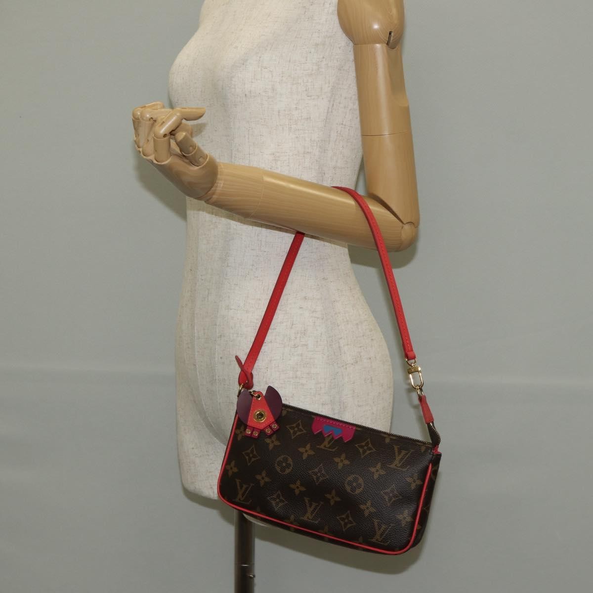 Louis Vuitton Pochette Accessoires Nm Limited Edition Totem Monogram Canvas Brown Canvas Clutche & Pouche Bag