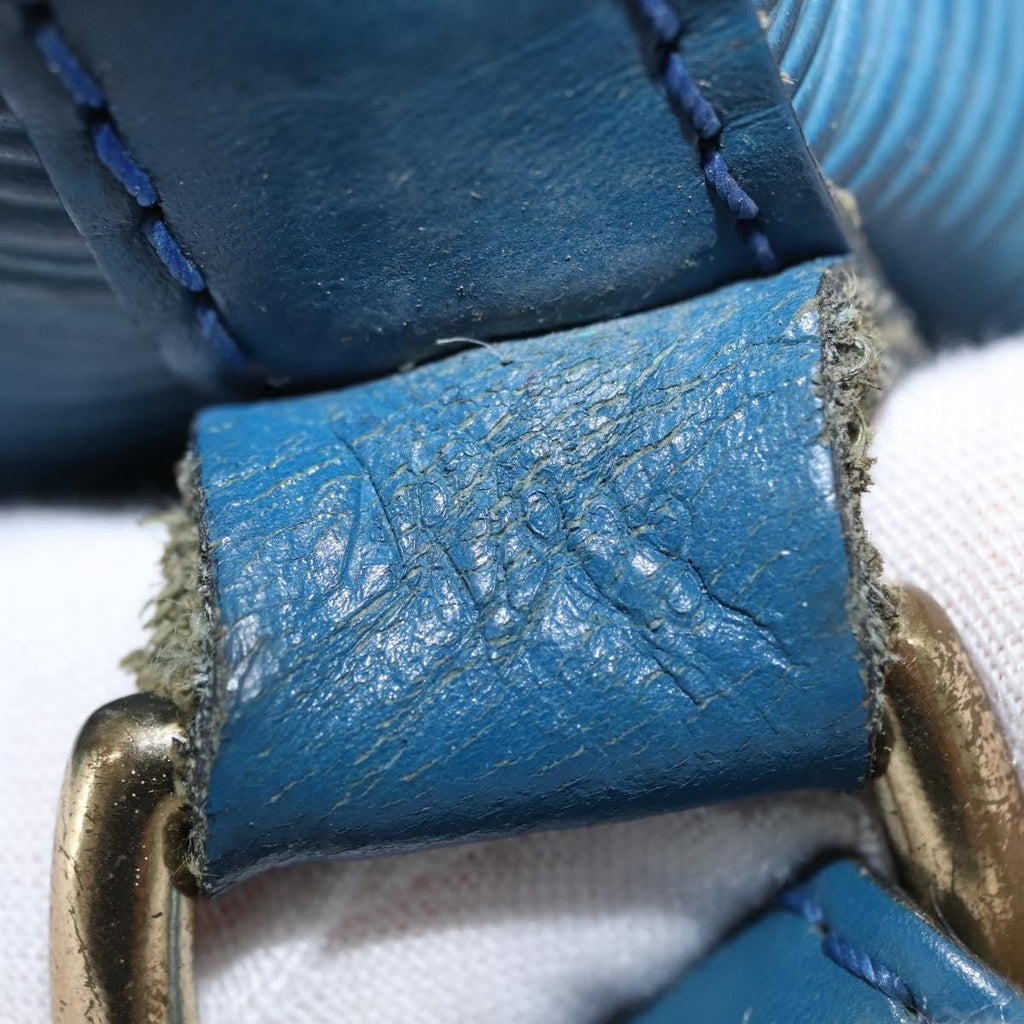 Louis Vuitton Noe Handbag Epi Leather Blue Leather Shoulder Bag