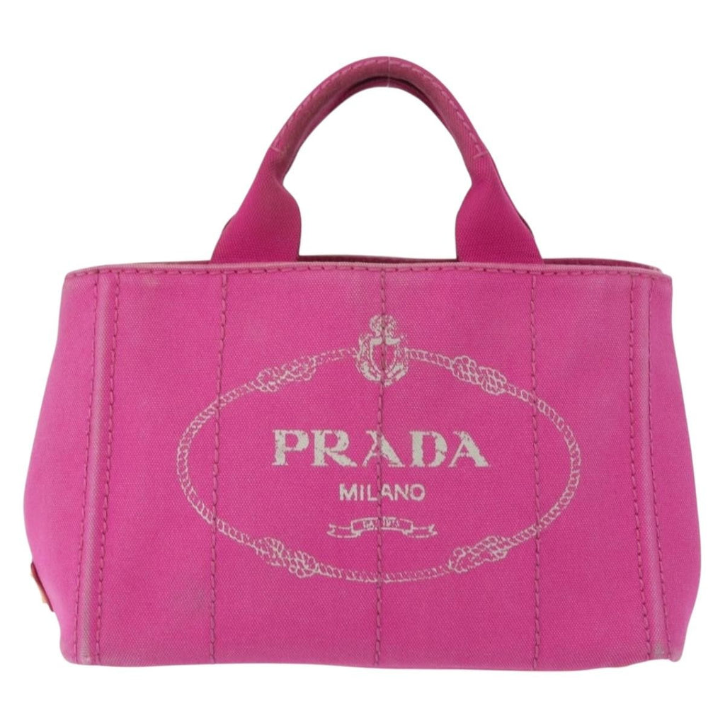 Prada Canapa Tote Canvas Pink Canvas Tote Bag Bag