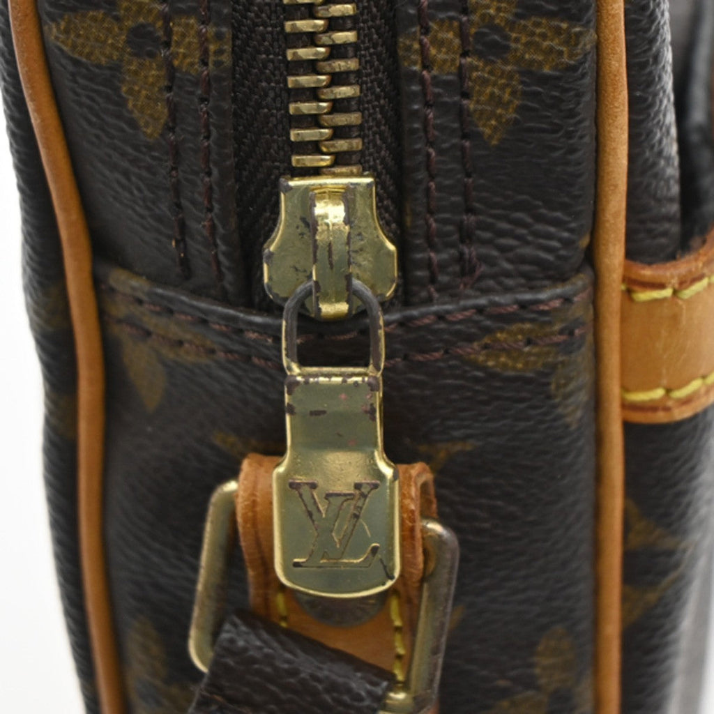 Louis Vuitton Danube Handbag Monogram Canvas Brown Canvas Shoulder Bag