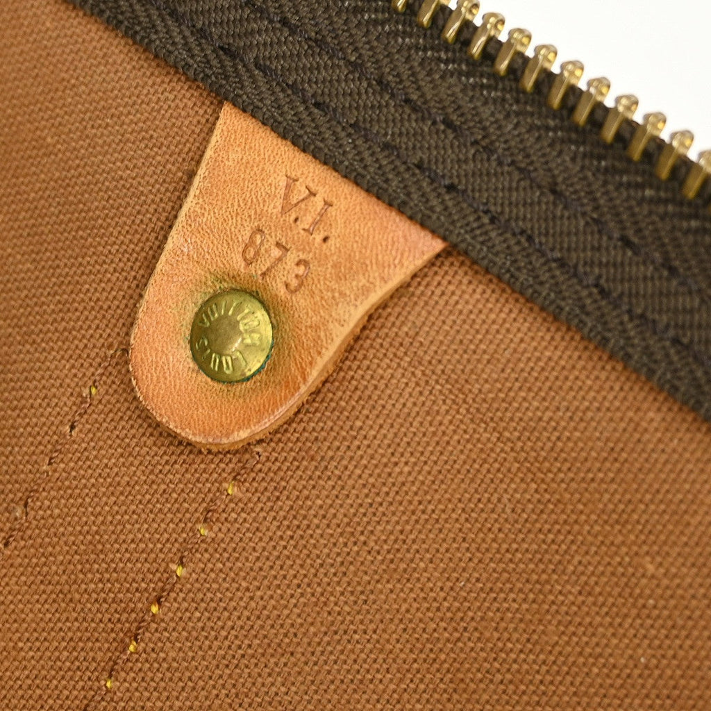 Louis Vuitton Keepall Bag Monogram Canvas Brown Canvas Travel Bag