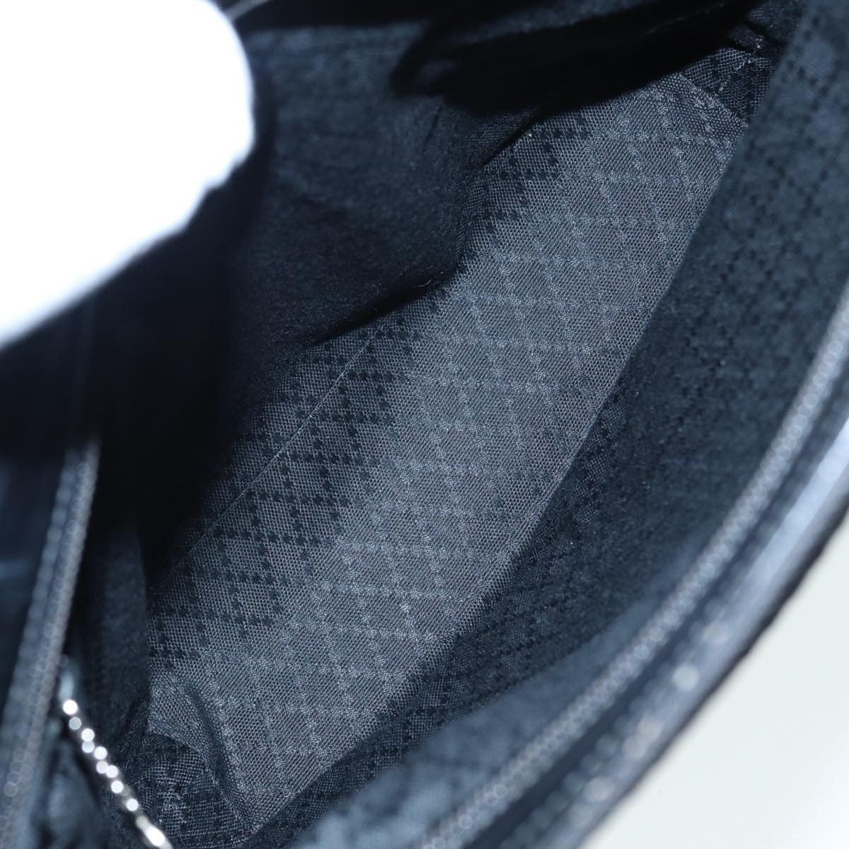 Gucci Vintage Bamboo Handle Bag Nylon Black Nylon Tote Bag Bag (Pre-Owned)