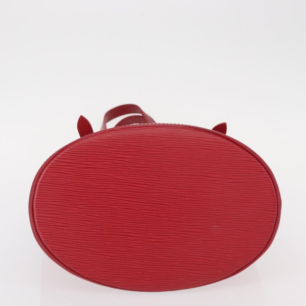 Louis Vuitton Bucket Bag Epi Leather Red Leather Shoulder Bag