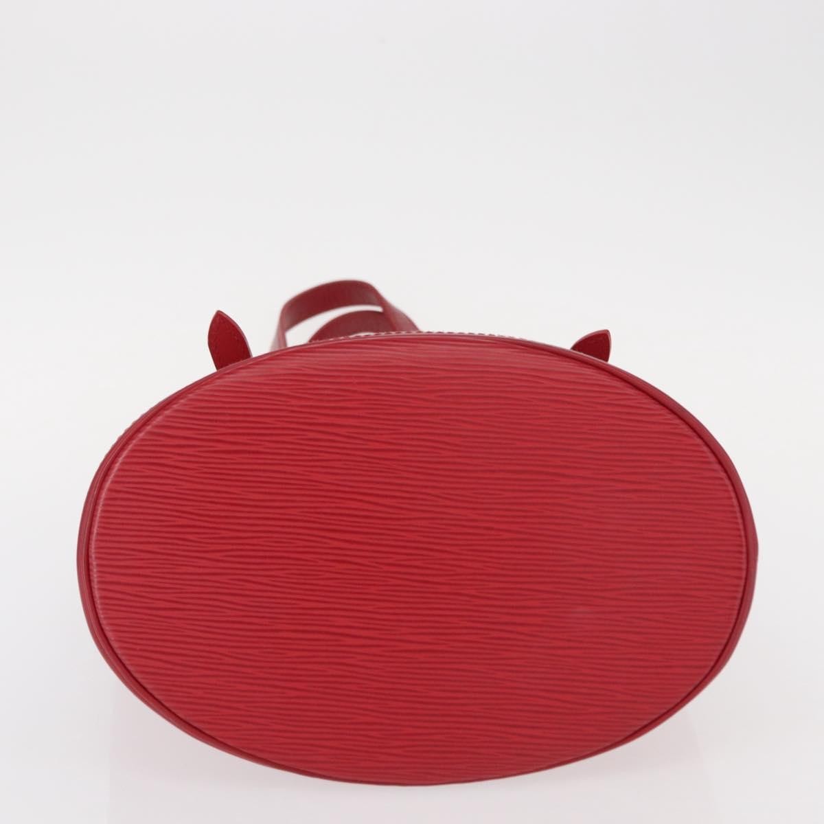 Louis Vuitton Bucket Bag Epi Leather Red Leather Shoulder Bag
