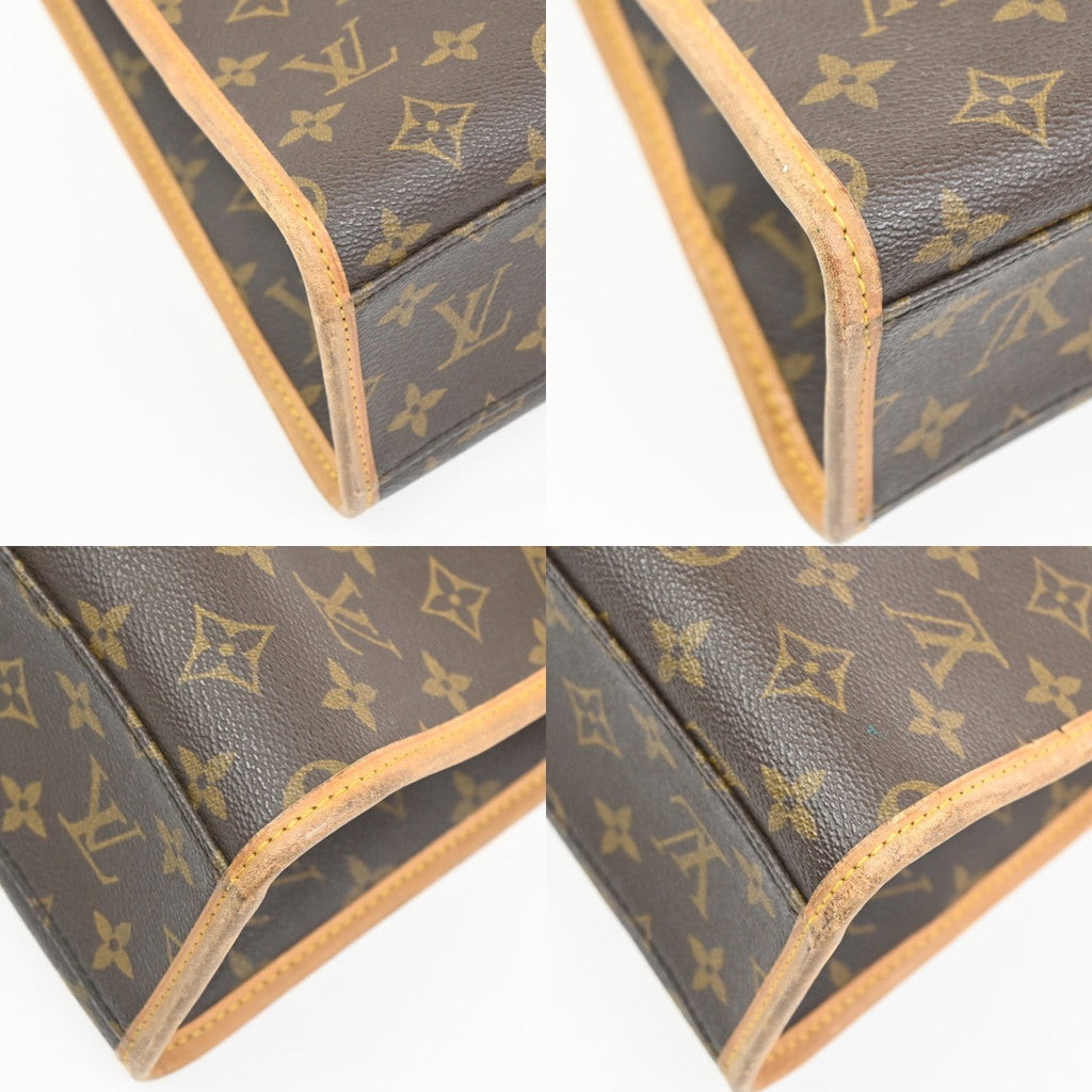 Louis Vuitton Beverly Briefcase Monogram Canvas Brown Canvas Briefcase Bag