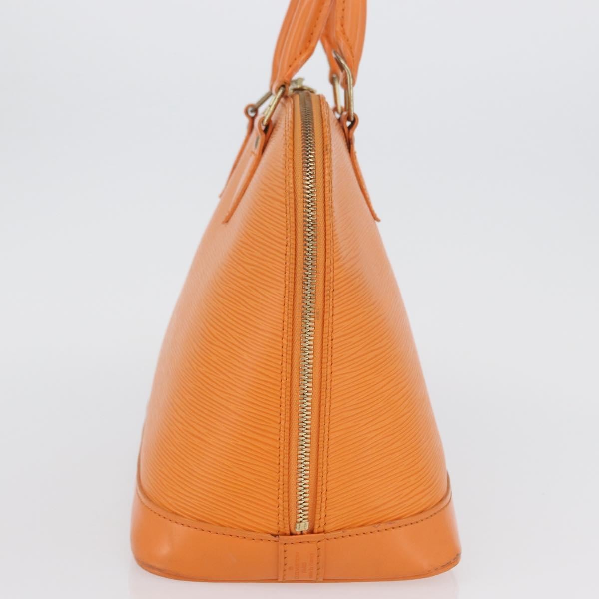 Louis Vuitton Vintage Alma Handbag Epi Leather Orange Leather Handbag