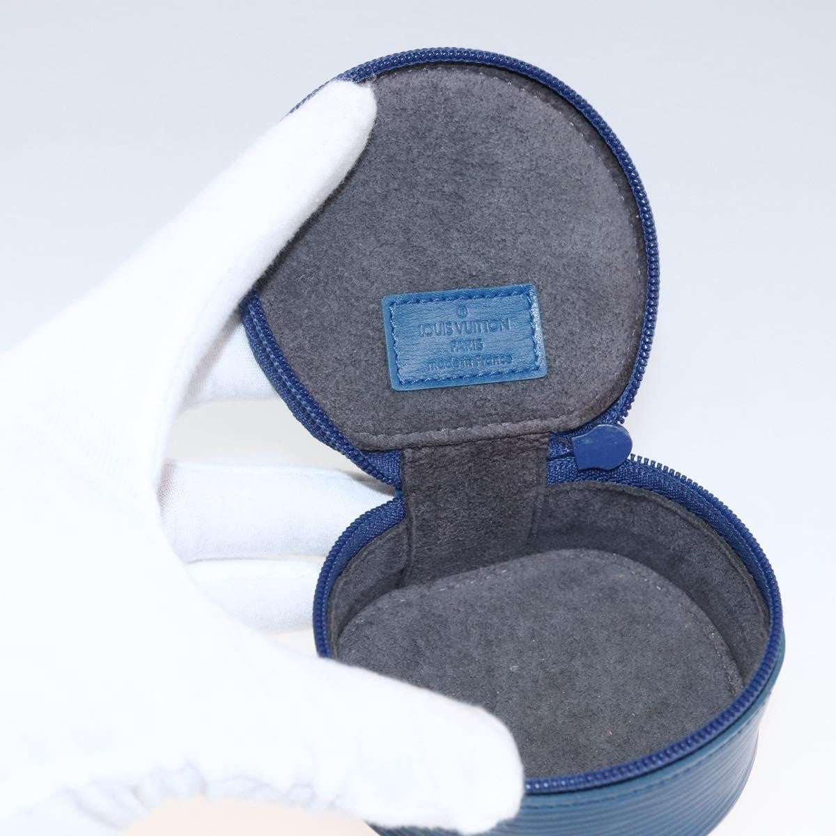Louis Vuitton Ecrin Bijoux Jewelry Case Epi Leather Blue Leather Clutche & Pouche Bag