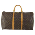 Louis Vuitton Keepall Bag Monogram Canvas Brown Canvas Travel Bag
