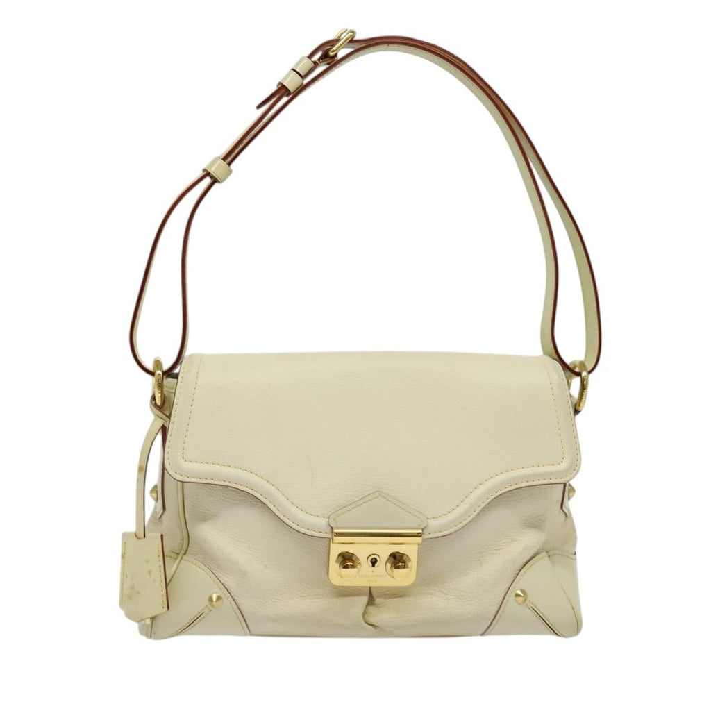 Louis Vuitton Suhali L'essentiel Handbag Leather White Leather Shoulder Bag