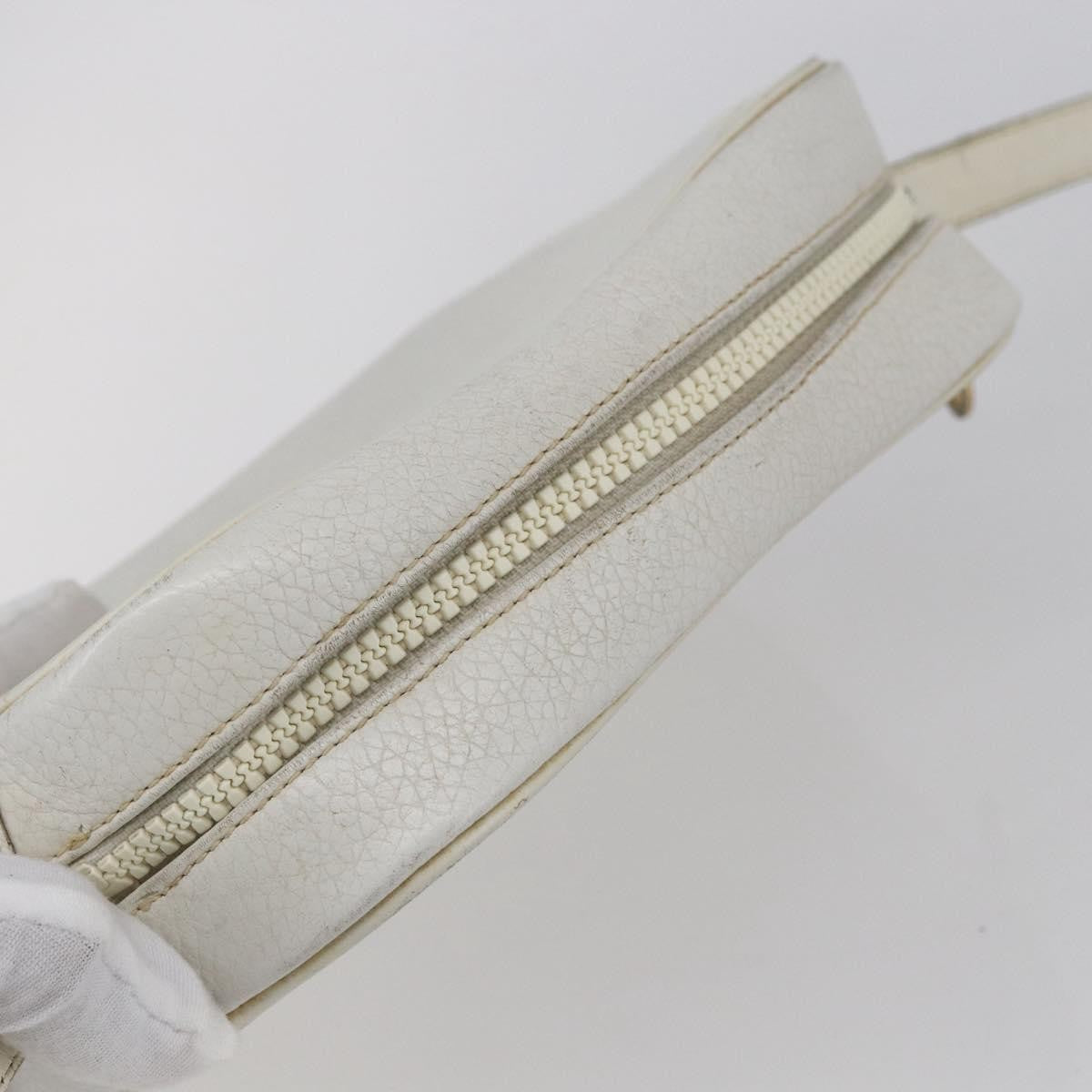 Celine Vintage Shoulder Bag Leather White Leather Shoulder Bag Bag