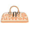 Louis Vuitton Alma Handbag Limited Edition Graffiti Leather Beige Leather Handbag