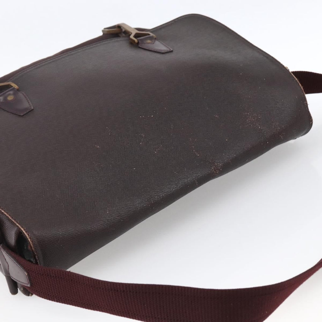 Louis Vuitton Dersou Bag Taiga Leather And Canvas Brown Leather Shoulder Bag