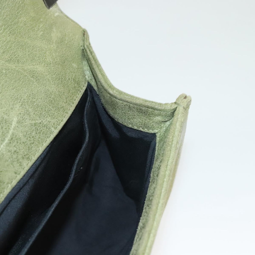 Chanel Celtic Boy Flap Bag Suede Green Suede Shoulder Bag Bag