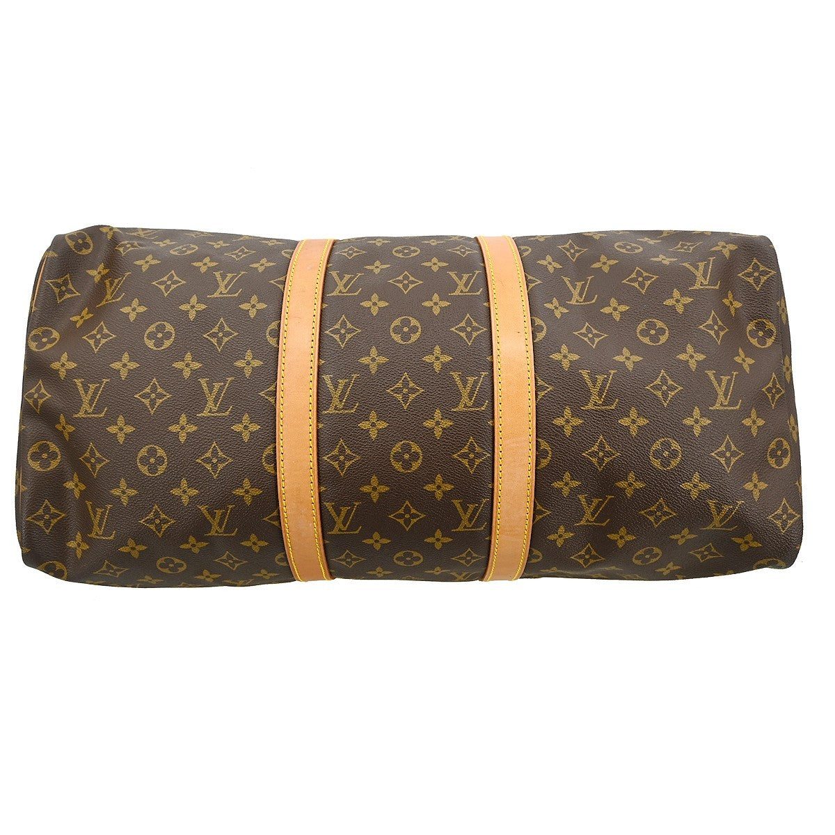 Louis Vuitton Keepall Bag Monogram Canvas Brown Canvas Travel Bag