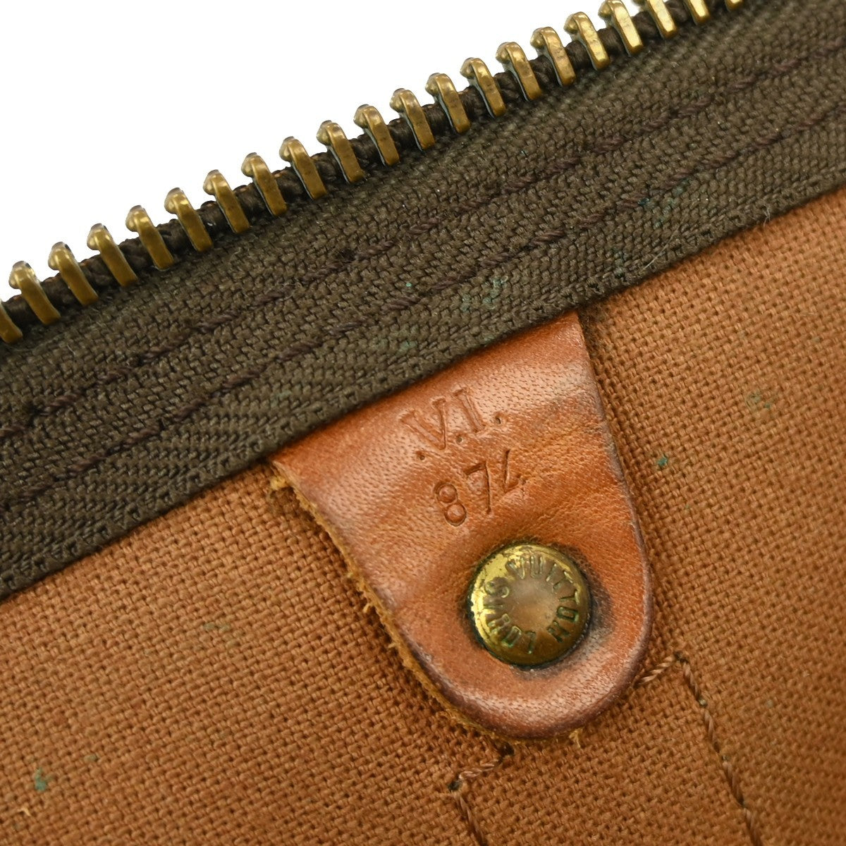 Louis Vuitton Keepall Bandouliere Bag Monogram Canvas Brown Canvas Travel Bag