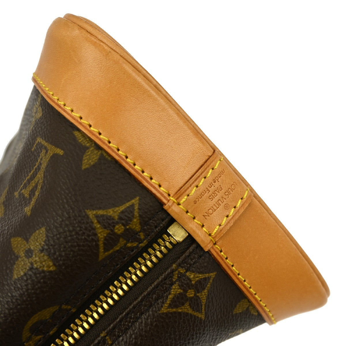 Louis Vuitton Alma Handbag Monogram Canvas Brown Canvas Handbag