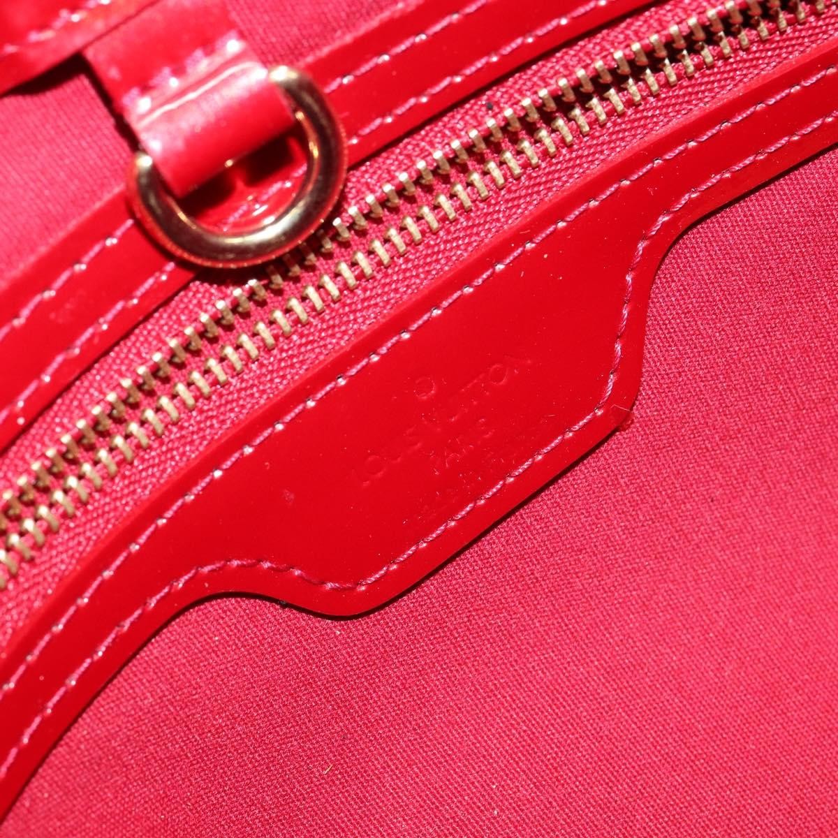 Louis Vuitton Wilshire Handbag Monogram Vernis Red Patent_Leather Handbag
