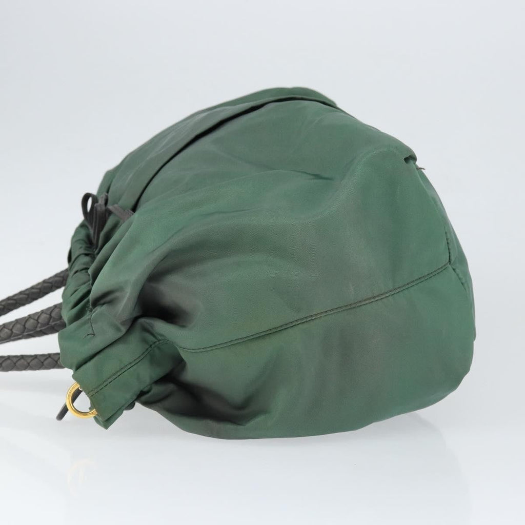 Prada Convertible Bow Tote Tessuto Green Nylon Handbag