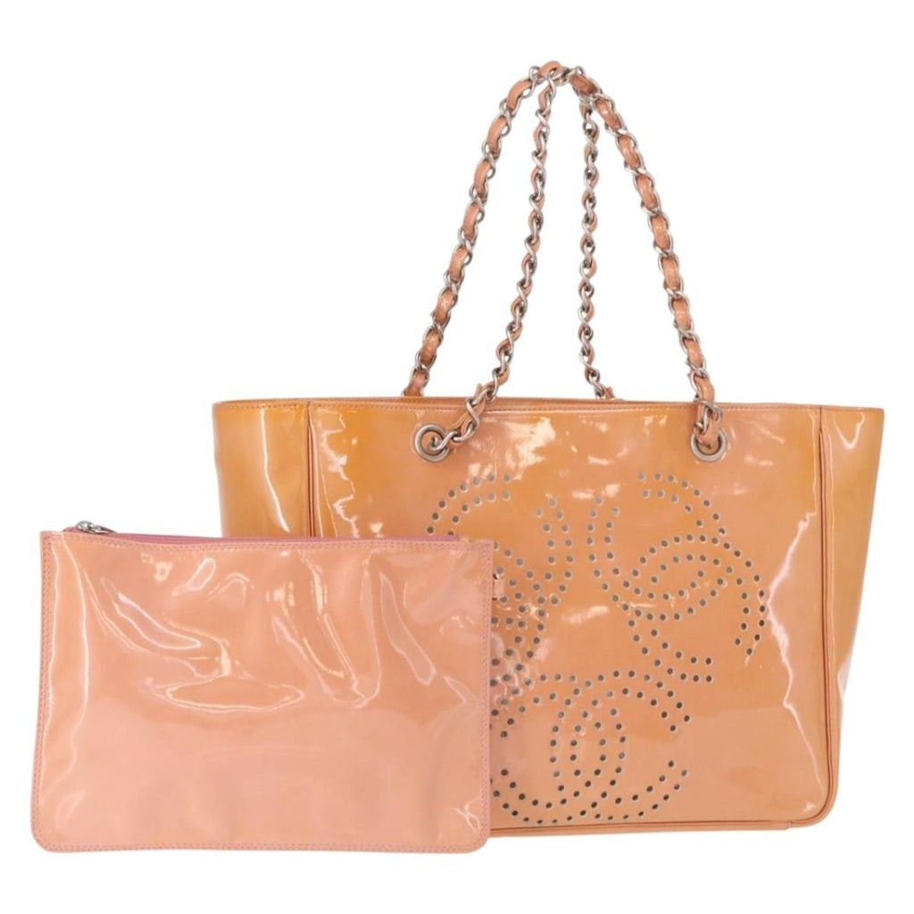 Chanel Triple Cc Tote Patent Pink Patent_Leather Tote Bag Bag