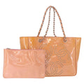 Chanel Triple Cc Tote Patent Pink Patent_Leather Tote Bag Bag