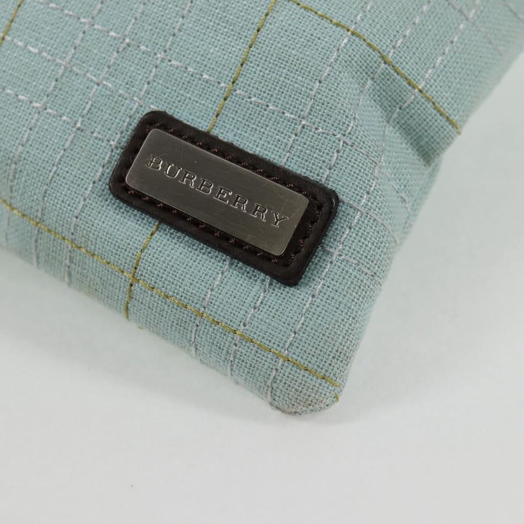 Burberry Vintage Shoulder Bag Canvas Blue Canvas Shoulder Bag