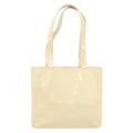 Chanel Vintage Embossed Logo Shoulder Bag Patent Beige Patent_Leather Tote Bag Bag