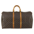 Louis Vuitton Keepall Bag Monogram Canvas Brown Canvas Travel Bag