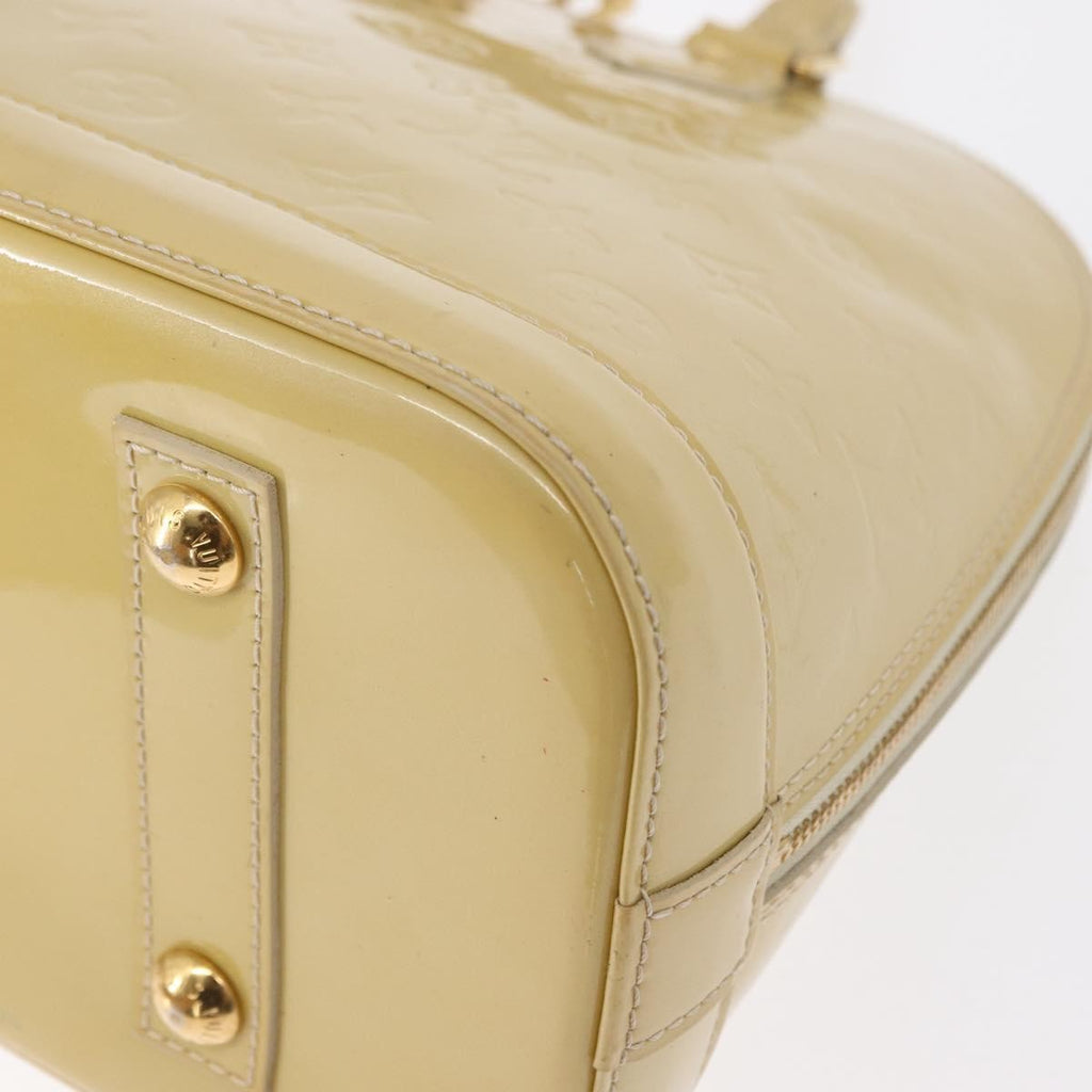 Louis Vuitton Alma Handbag Patent Leather Beige Patent_Leather Handbag