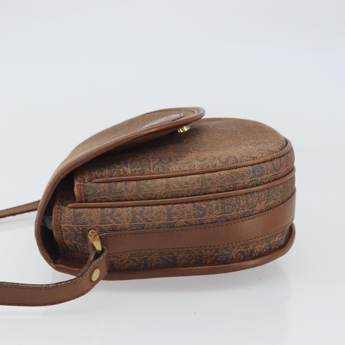 Burberry Flap Shoulder Bag Canvas Brown Canvas Shoulder Bag