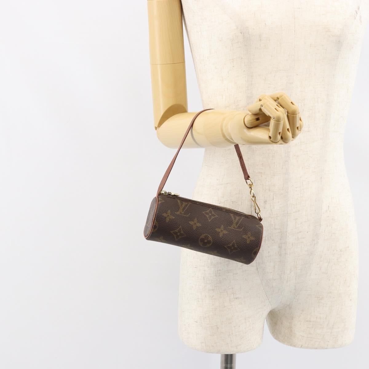 Louis Vuitton Papillon Pochette Monogram Canvas Brown Canvas Clutche & Pouche Bag