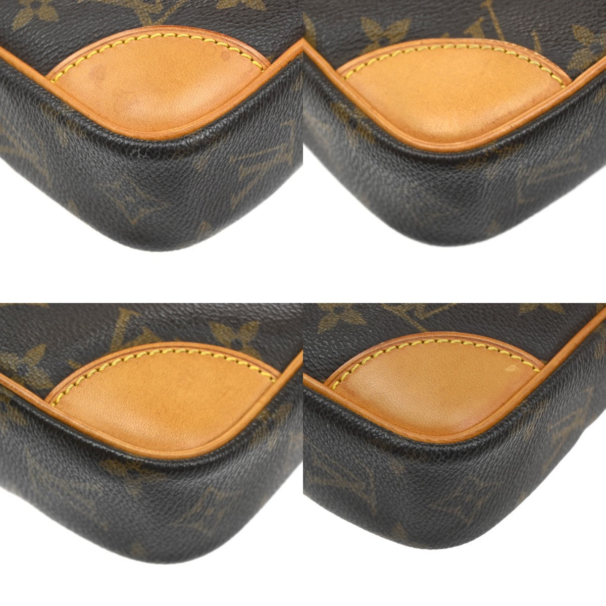 Louis Vuitton Danube Handbag Monogram Canvas Brown Canvas Shoulder Bag