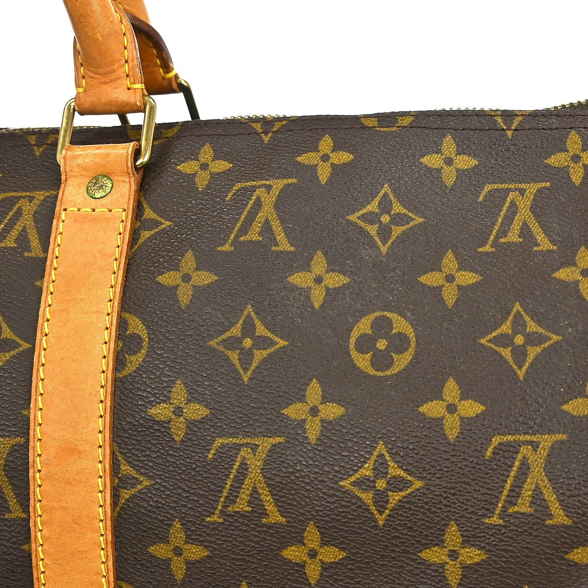 Louis Vuitton Keepall Bag Monogram Canvas Brown Canvas Travel Bag