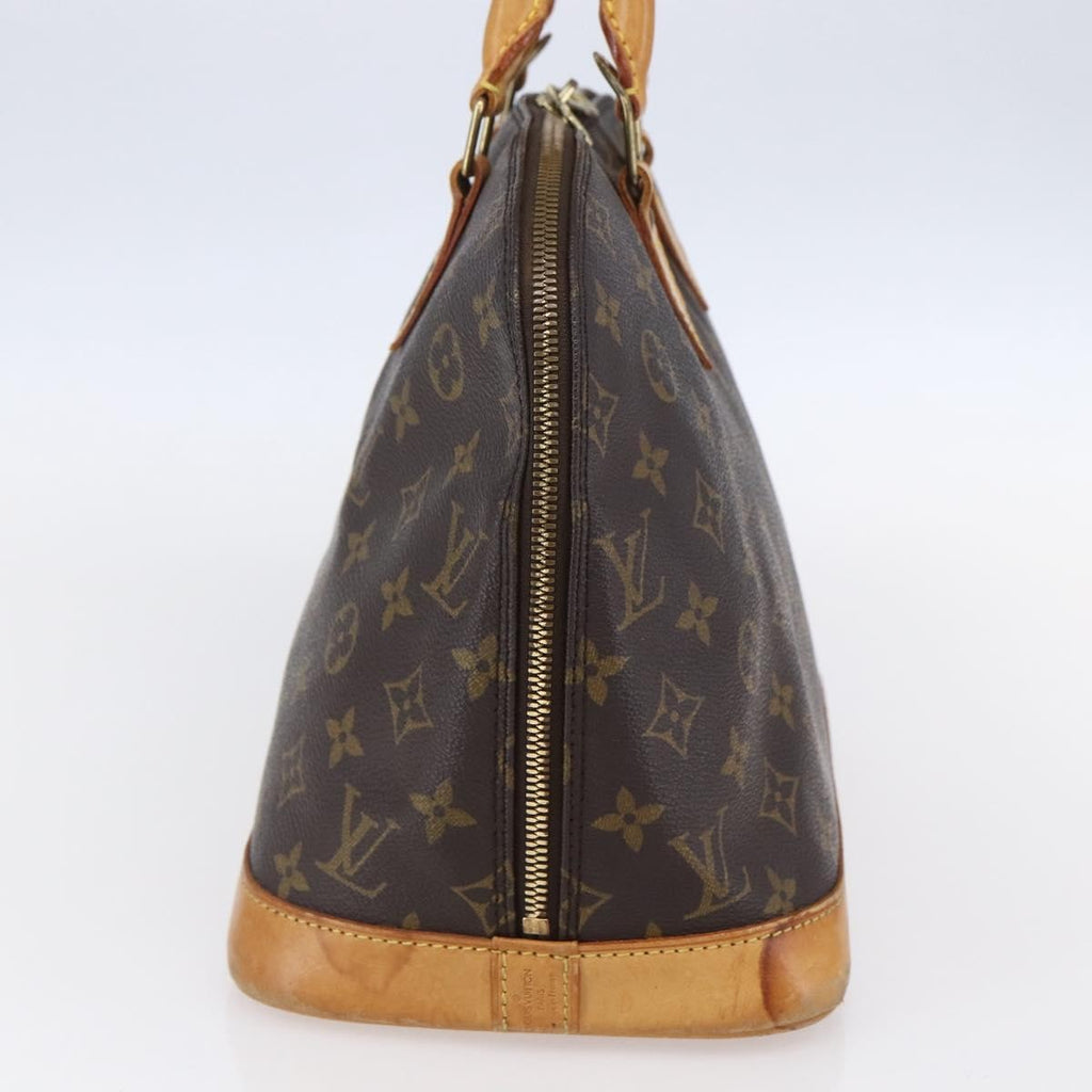 Louis Vuitton Alma Handbag Monogram Canvas Brown Canvas Handbag