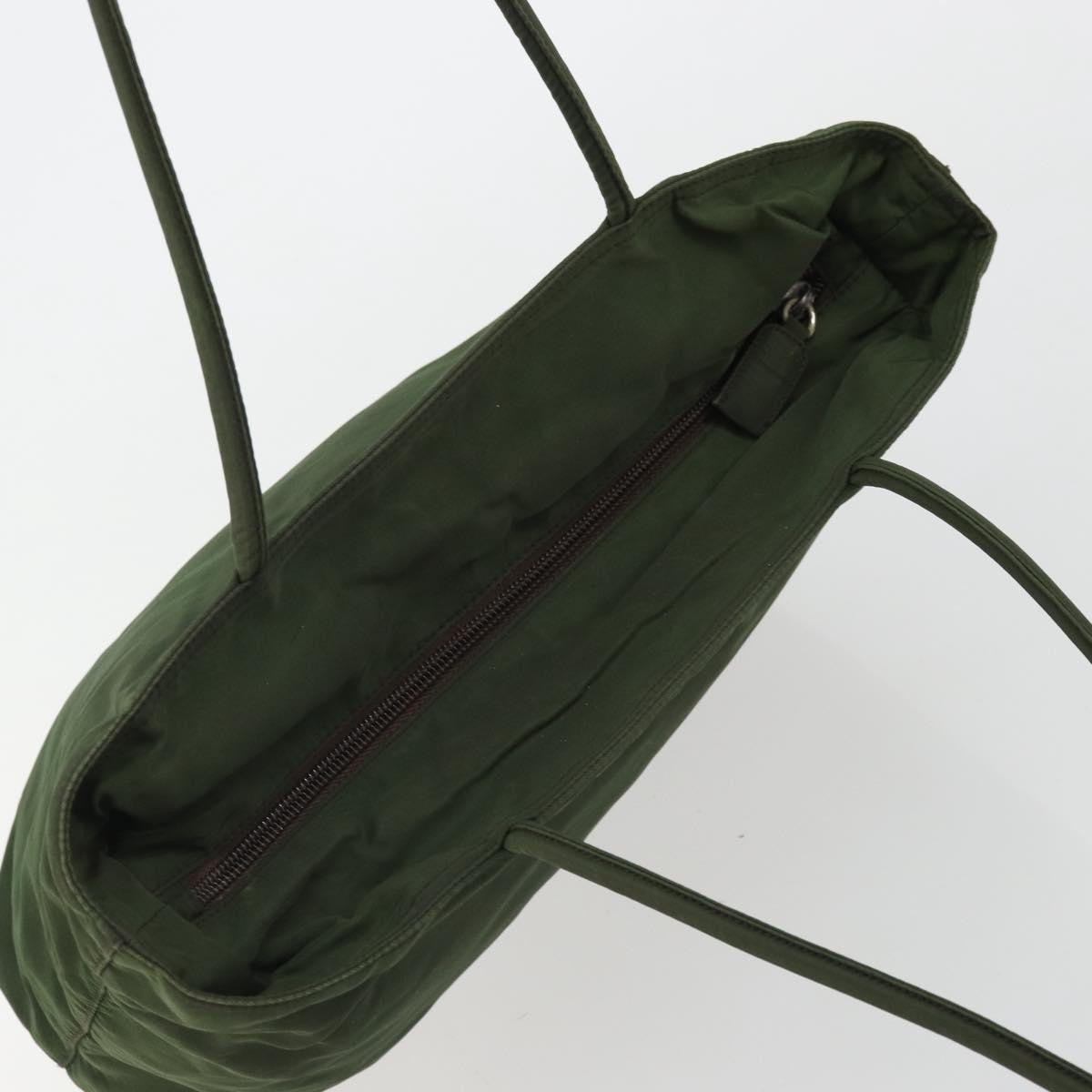 Prada Vintage Tote Tessuto Green Nylon Tote Bag Bag