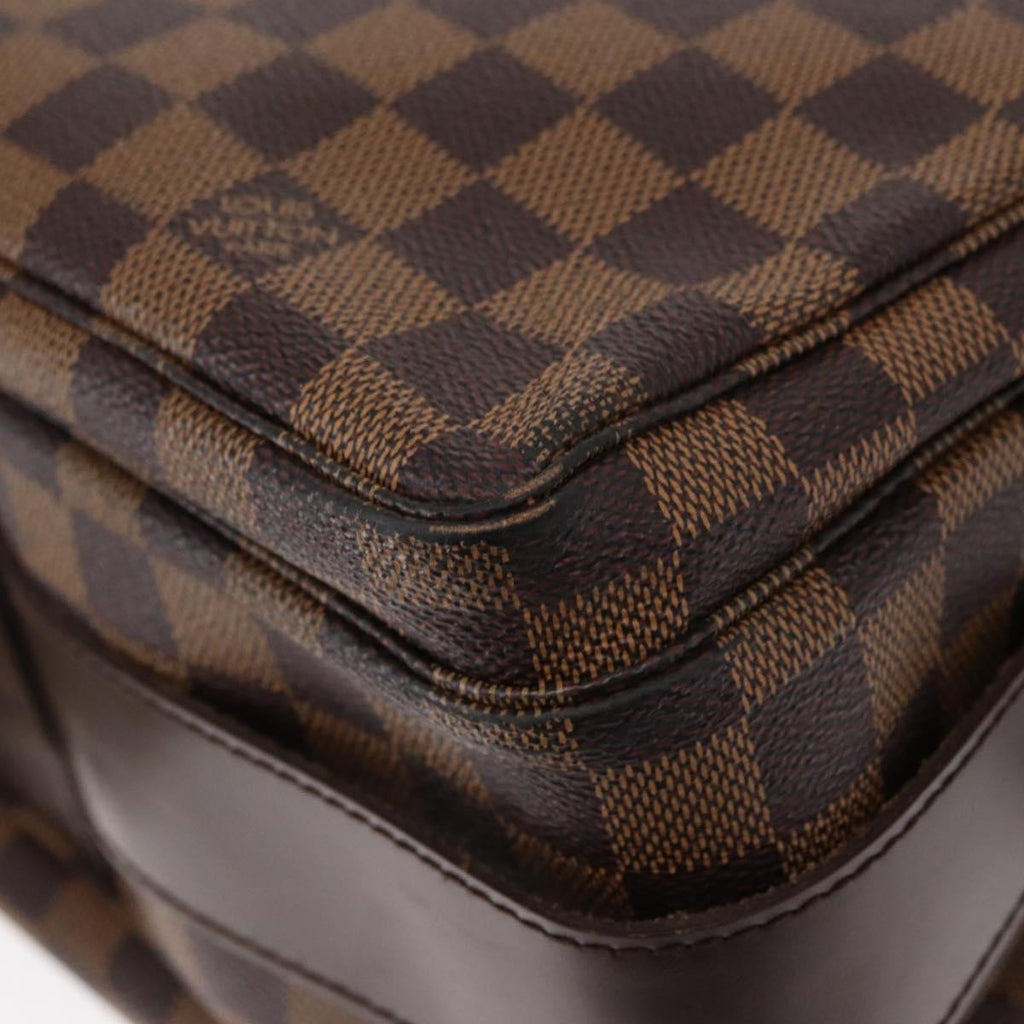 Louis Vuitton Naviglio Handbag Damier Brown Canvas Shoulder Bag