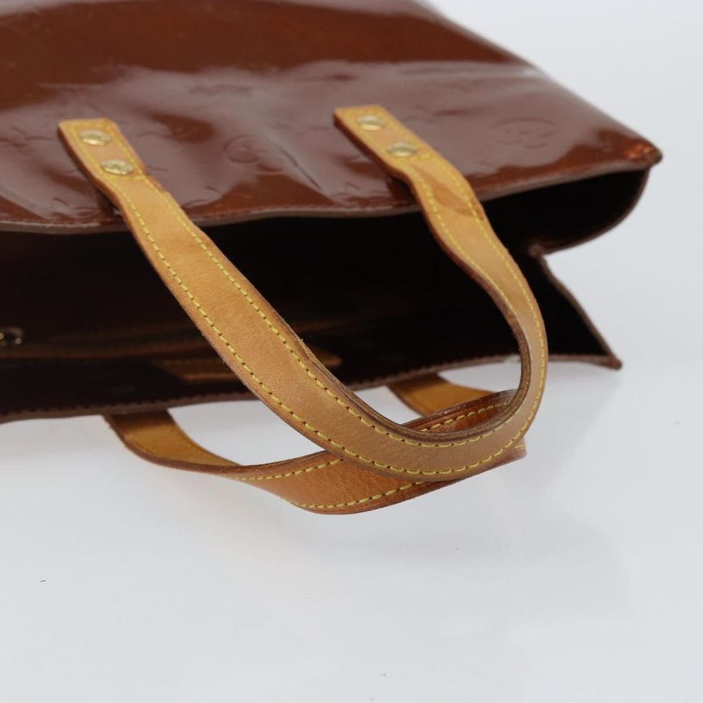 Louis Vuitton Reade Handbag Monogram Vernis Brown Patent_Leather Handbag