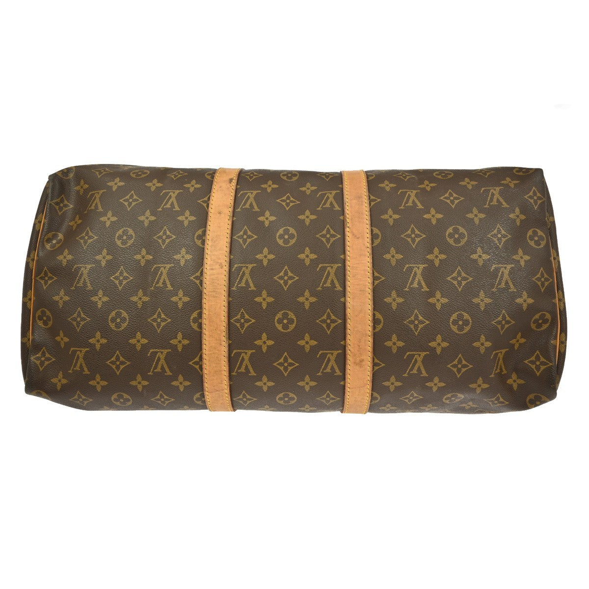 Louis Vuitton Keepall Bag Monogram Canvas Brown Canvas Travel Bag