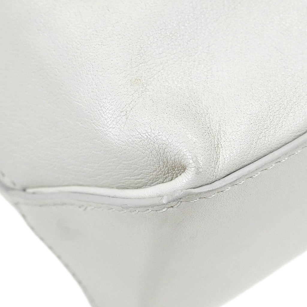 Chanel Essential Shopping Tote Leather White Calfskin Tote Bag Bag