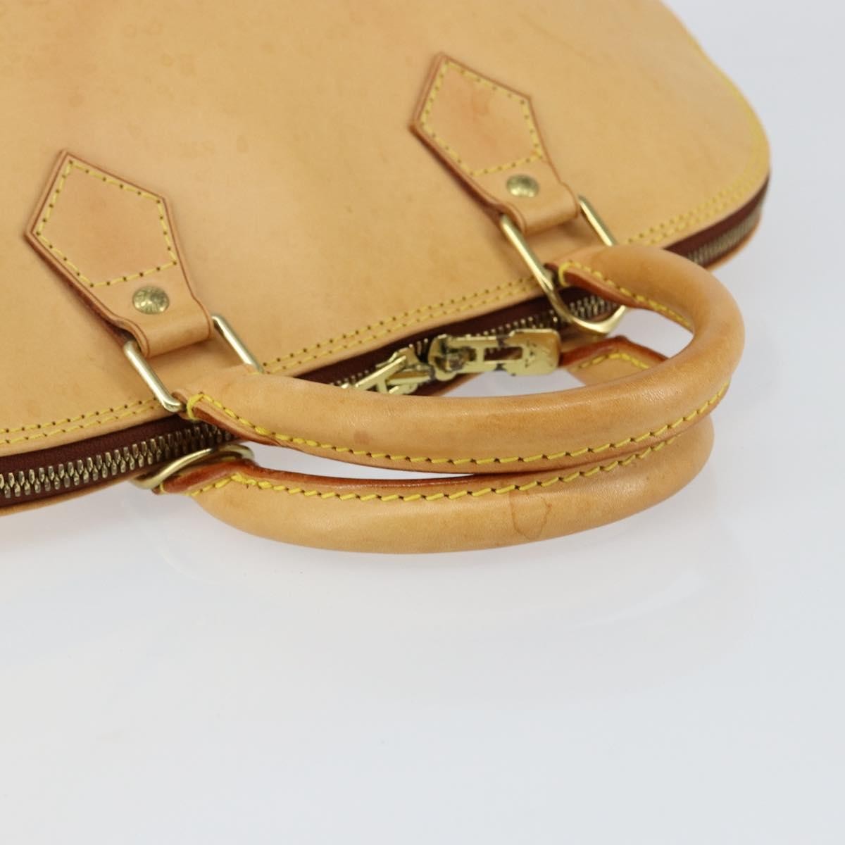Louis Vuitton Alma Handbag Nomade Leather Beige Leather Handbag
