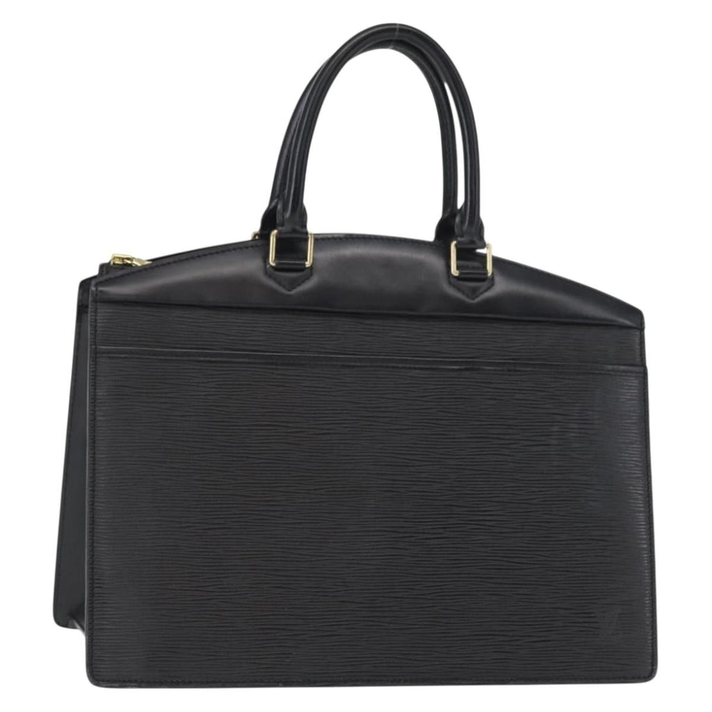 Louis Vuitton Riviera Handbag Epi Leather Black Leather Handbag