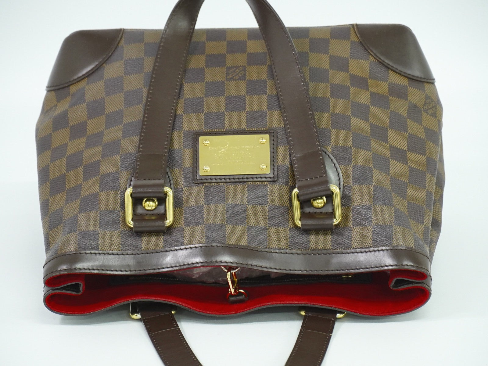 Louis Vuitton Hampstead Handbag Damier Brown Canvas Handbag